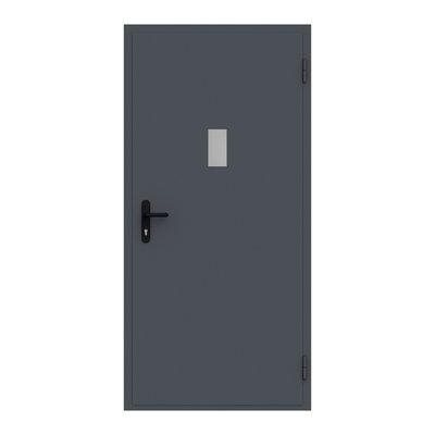 Протипожежні двері одностулкові зі склом 2100х800 мм, ДМП 21-8 EI30 Cт ДМП 21-8 ЕІ-30 Ст фото