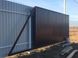 Відкатні ворота 3м х 1,6м метра ПРОФНАСТИЛ готовий каркас з вбудованою хвірткою Bramus КССВ 92 фото 10
