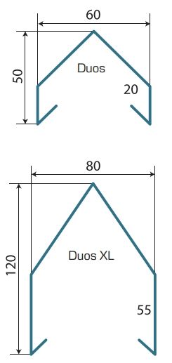 Зашивання жалюзі DUOS XL 80/120 для воріт та парканів  DUOS XL 80/120 фото