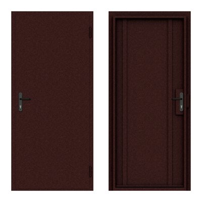 Техническая однолистовая металлическая дверь, 2100*800 мм, ДМ 21-8 ДМ 21-8 фото