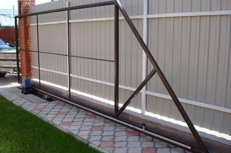 Відкатні ворота 3м х 1,6м метра Звари Сам з вбудованою хвірткою Bramus КССС032 фото